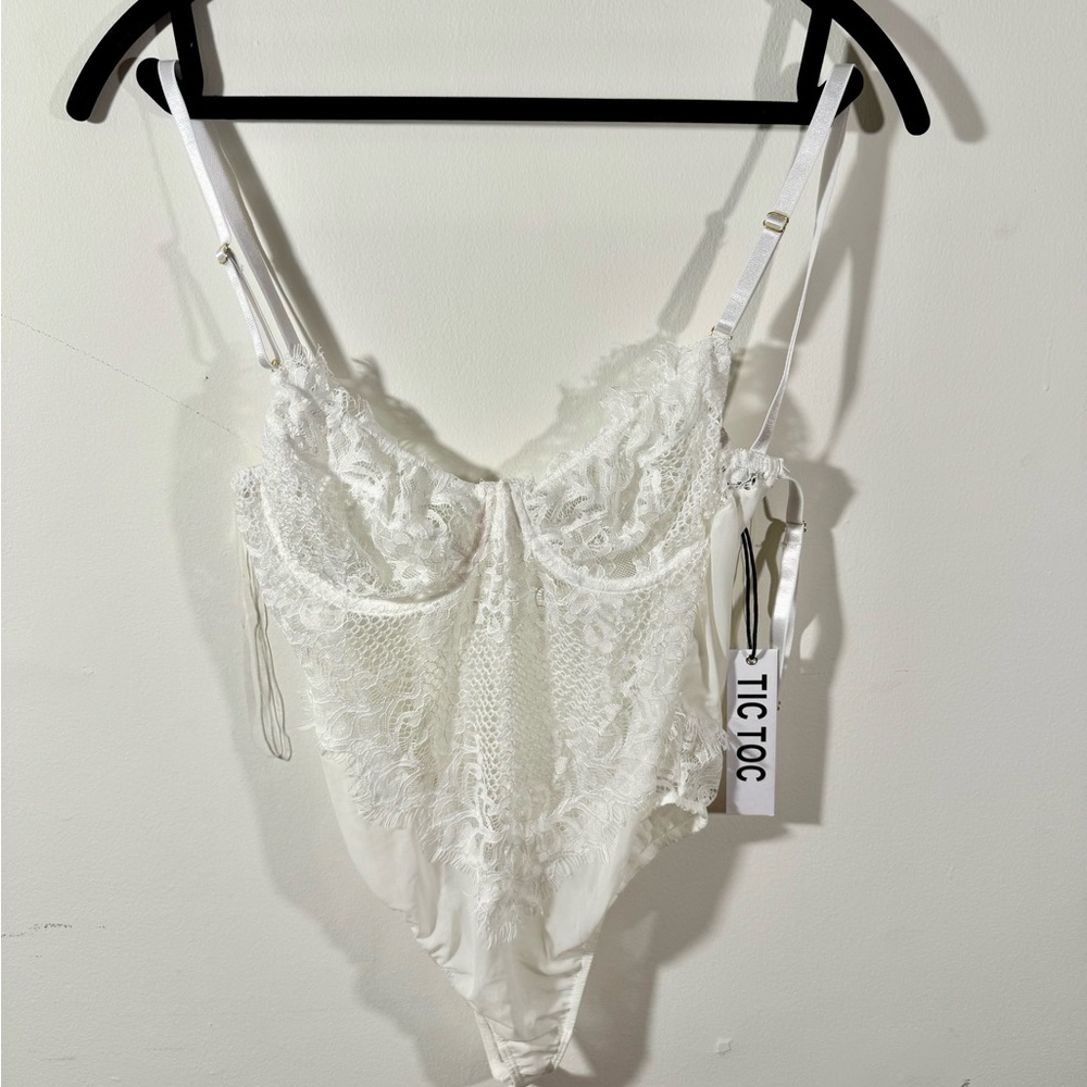 White Lace Bodysuit